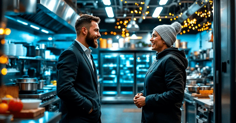 Personas negociando para iniciar ventas en temporadas de reyes