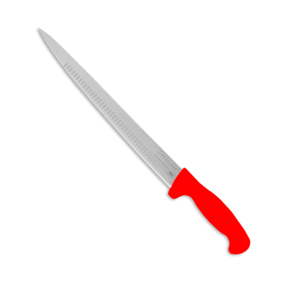 Cuchillo Cecinero 14" Color Rojo (12 pzas)